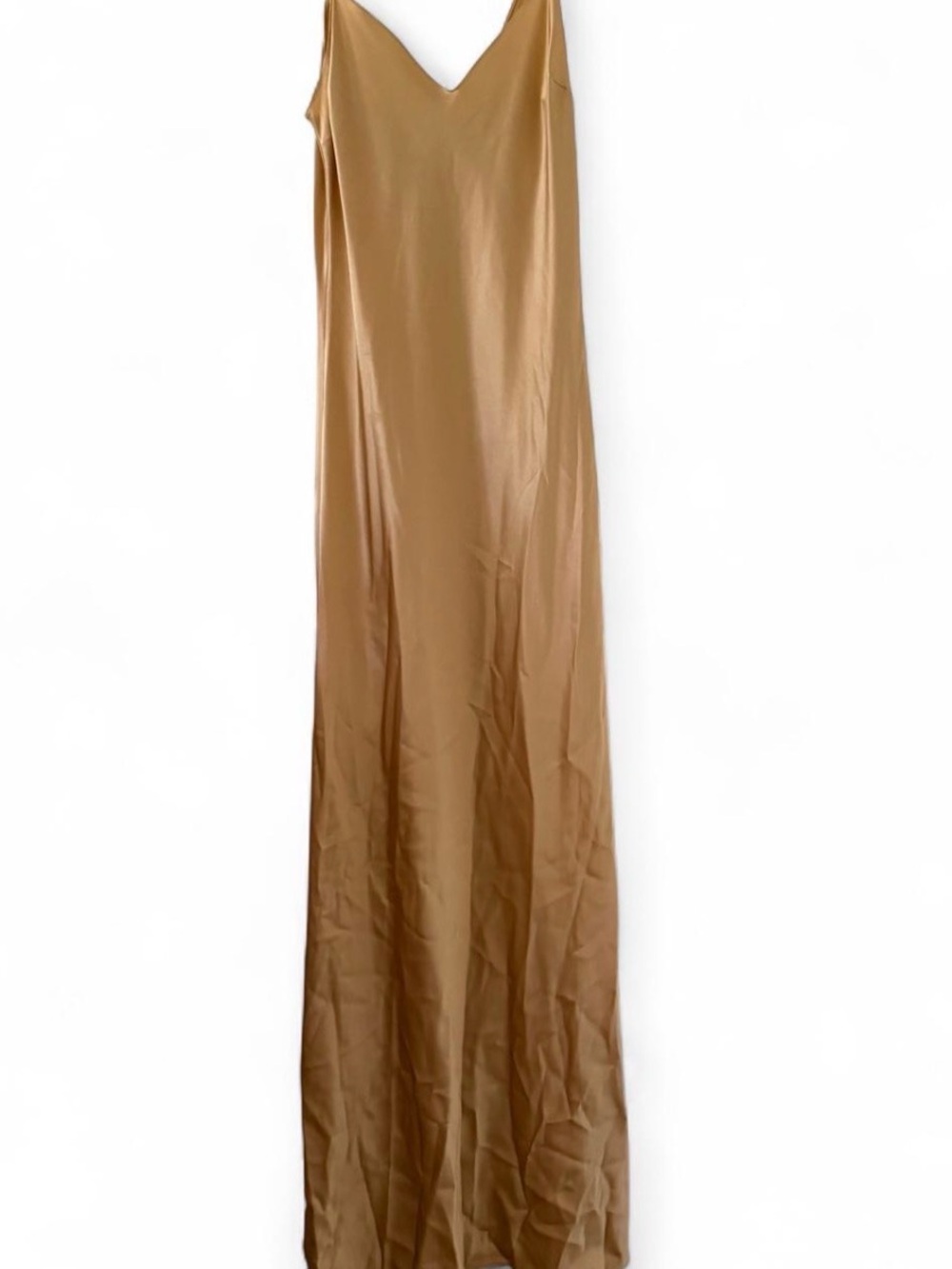 DANNIJO Satin Slip Maxi Dress in Champagne